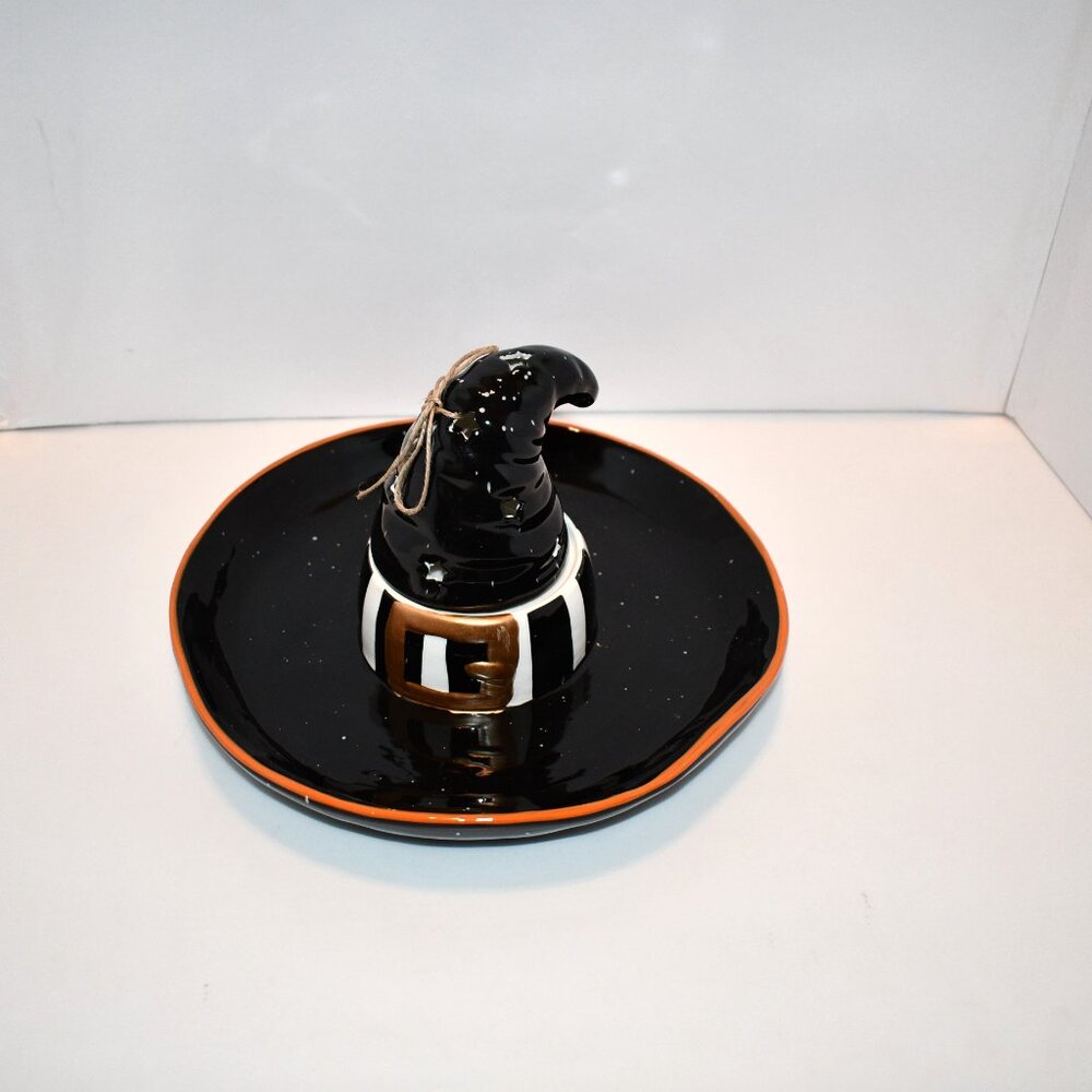 Mud Pie Halloween Collection Light-Up Witch Hat Chip N Dip #41800182 NWT Details